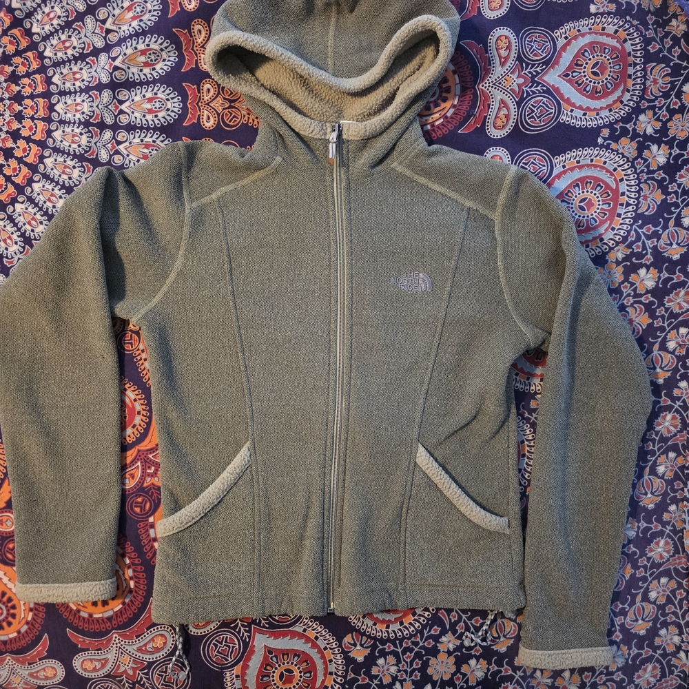 The North Face Olive Green Fleece Hoodie